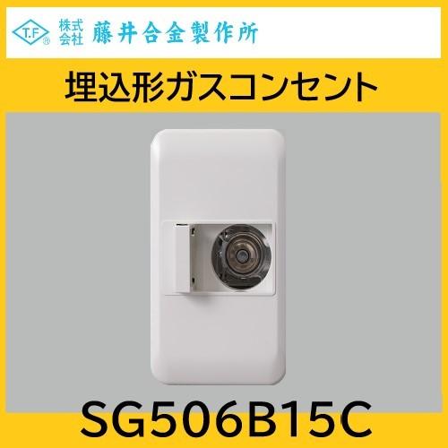 埋込形ガスコンセント Cタイプ ガス1口 15A LPG用 藤井合金 : 配管 