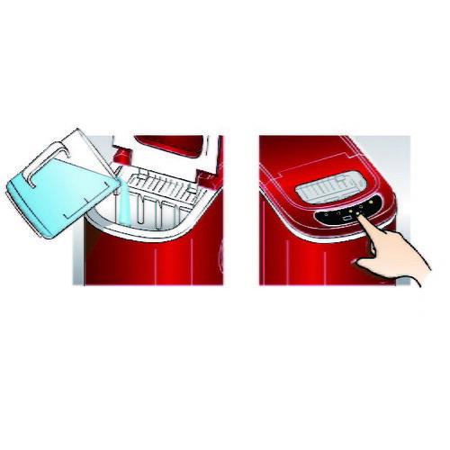 製氷機 シルバー 小傷あり 小型高速製氷機 家庭用 最短6分 コンパクト お手入れ簡単 アウトドア