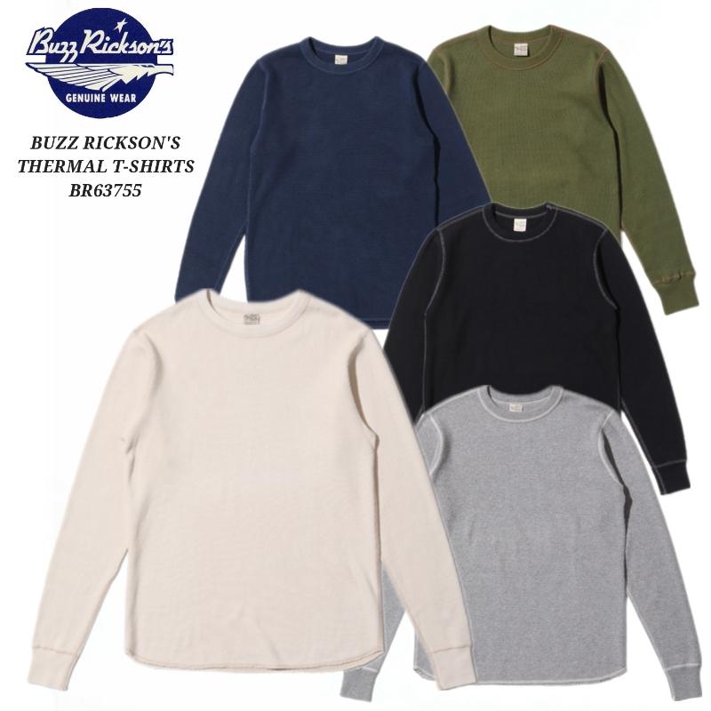 Buzz Rickson’s / 長袖Tシャツ/M/コットン/GRY/br63755 BUZZ RICKSON'S THERMAL T-SHIRTS バズリクソンズ サーマル ロング