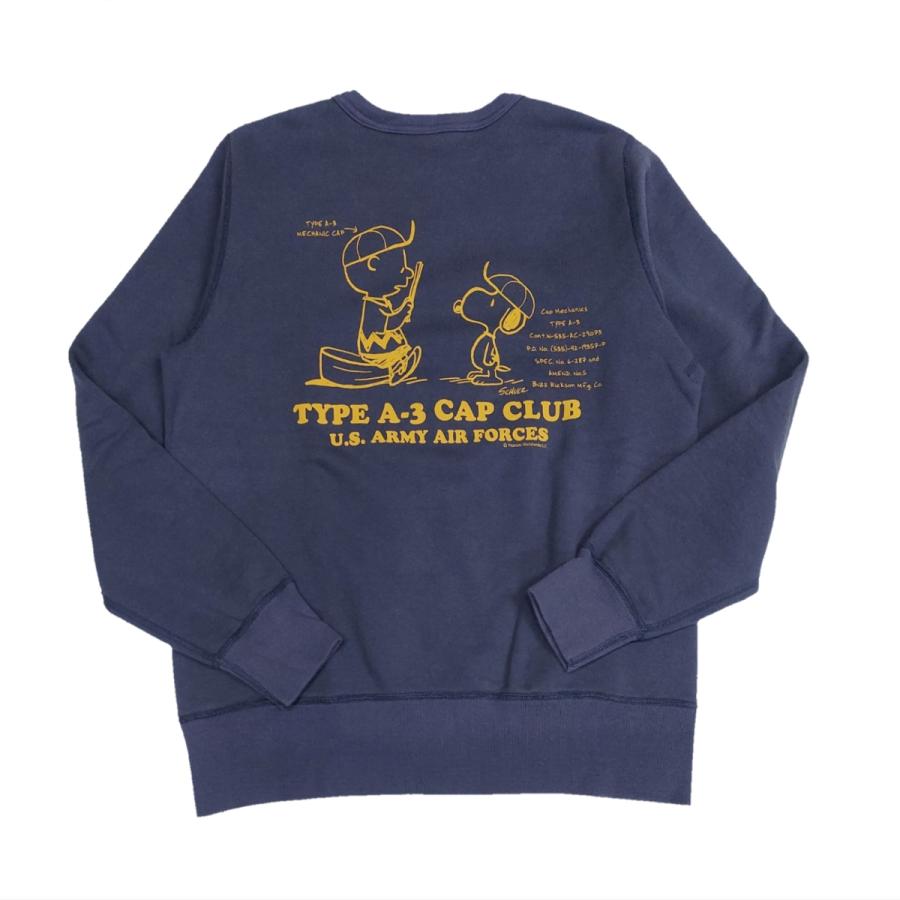 BUZZ RICKSON'S × PEANUTS SET-IN CREW SWEAT 