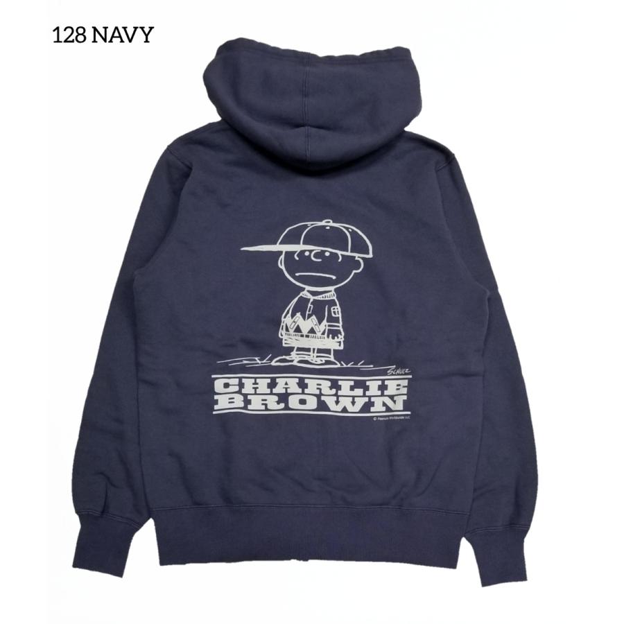 BUZZ RICKSON'S×PEANUTS FULL ZIP SWEAT PARKA CHARLIE BROWN