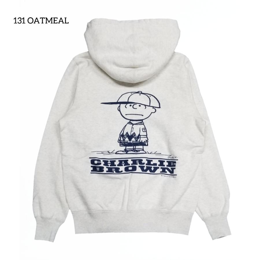 BUZZ RICKSON'S×PEANUTS FULL ZIP SWEAT PARKA CHARLIE BROWN