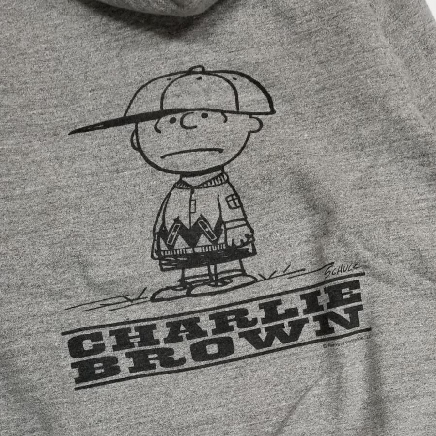 BUZZ RICKSON'S×PEANUTS FULL ZIP SWEAT PARKA CHARLIE BROWN