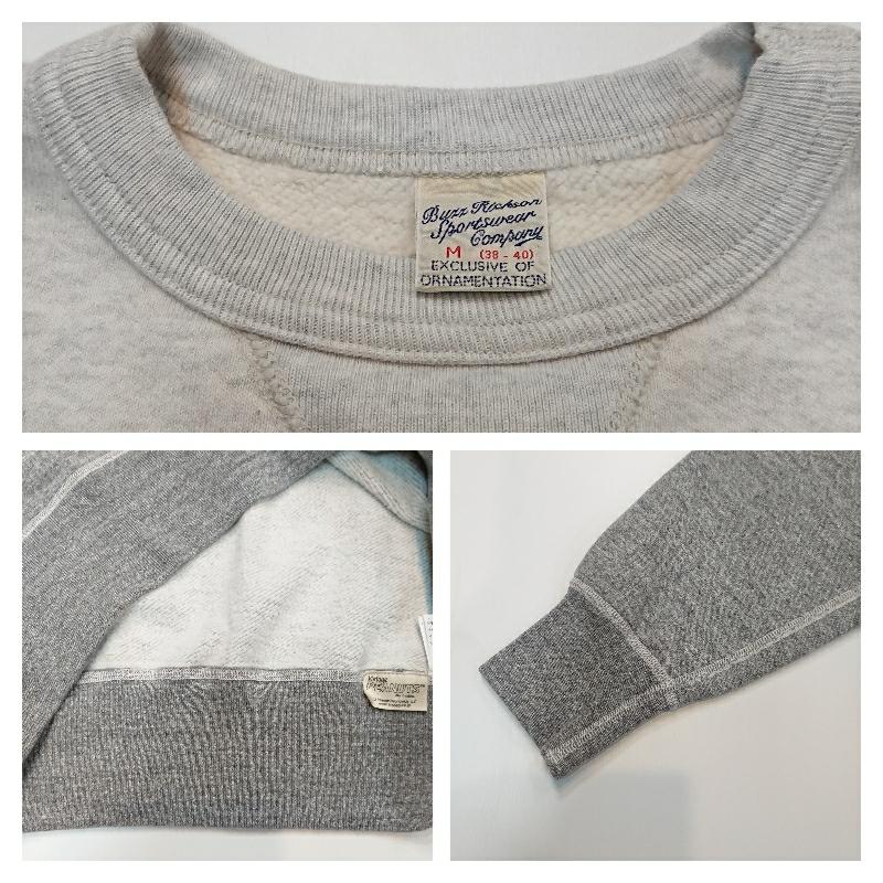 BUZZ RICKSON'S × PEANUTS SET-IN CREW NECK SWEAT SHIRT 