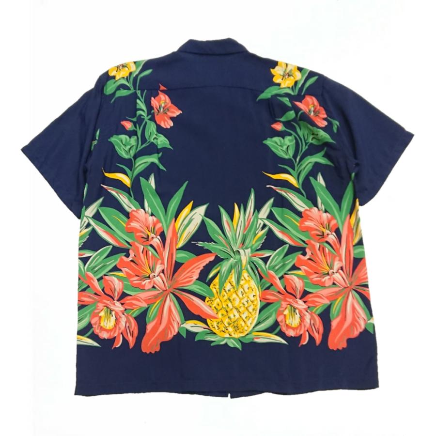 DUKE KAHANAMOKU デュークカハナモク 百虎 アロハシャツ L 半袖 DUKE KAHANAMOKU デュークカハナモク 半袖 レーヨンハワイアンシャツ
