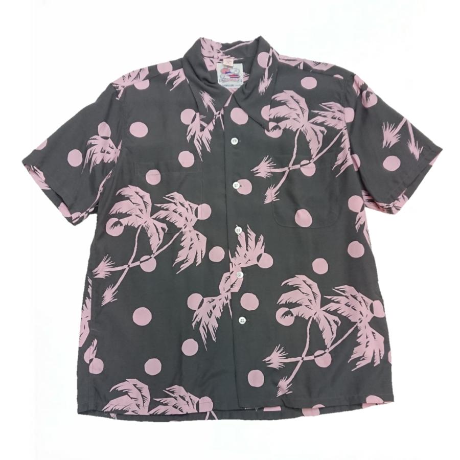 DUKE KAHANAMOKU デュークカハナモク 半袖 レーヨンハワイアンシャツ