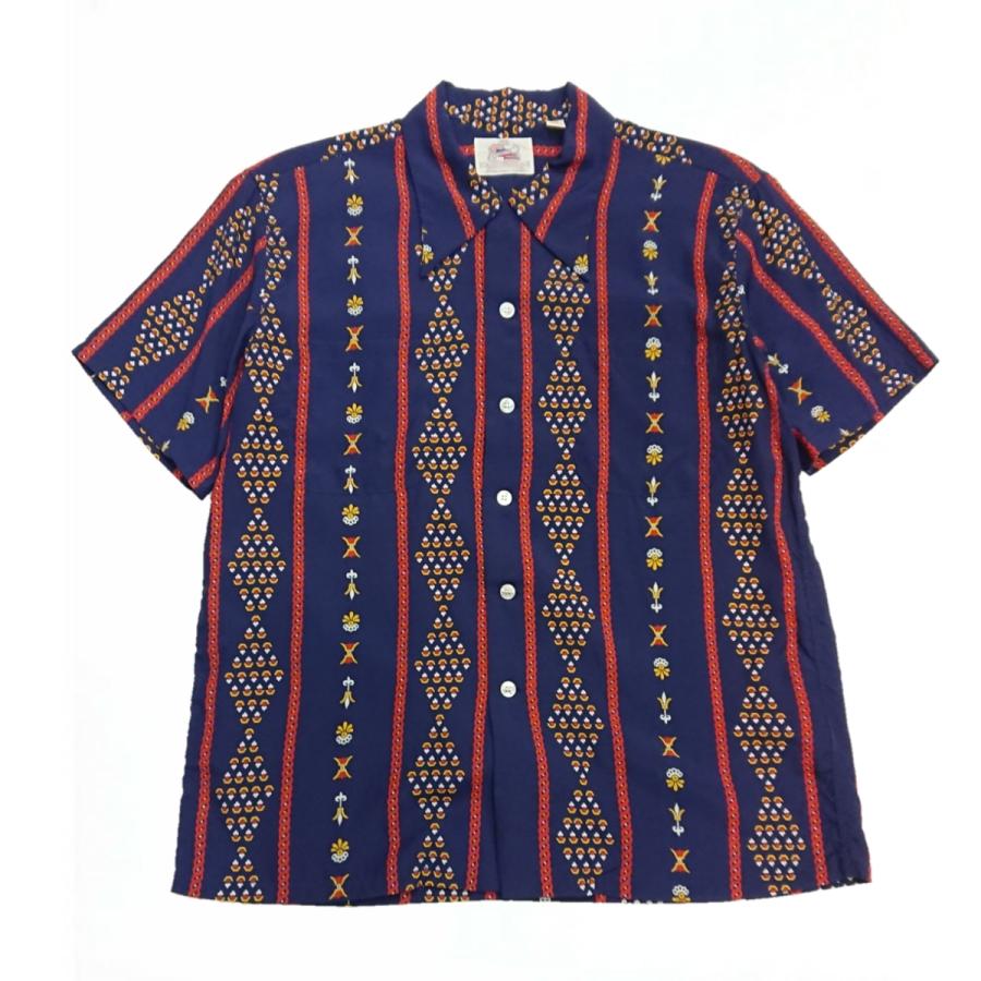 DUKE KAHANAMOKU デュークカハナモク 半袖 レーヨンハワイアンシャツ