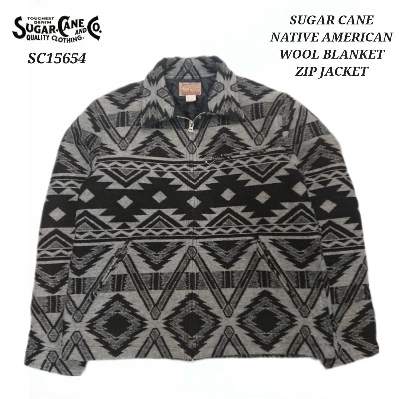 SUGAR CANE NATIVE AMERICAN WOOL BLANKET ZIP JACKET シュガーケーン