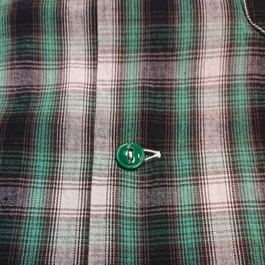 SUGAR CANE OMBRE CHECK L/S OPEN SHIRT シュガーケーン オンブレ
