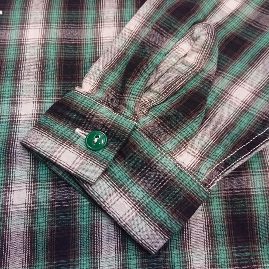 SUGAR CANE OMBRE CHECK L/S OPEN SHIRT シュガーケーン オンブレ