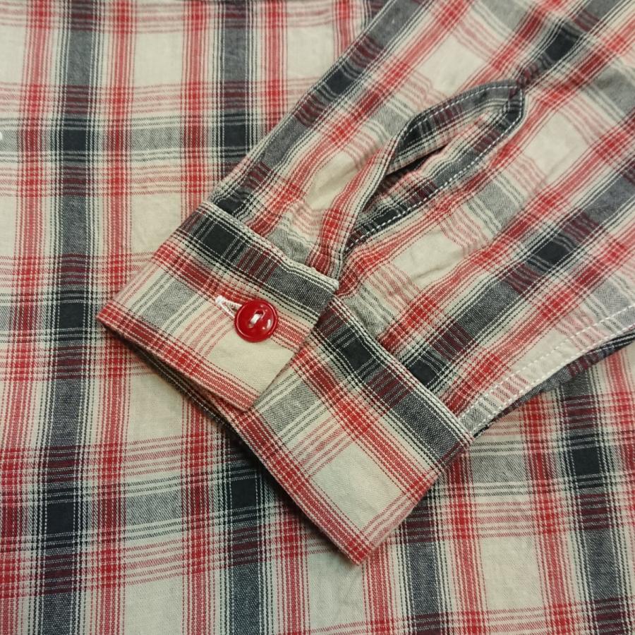 SUGAR CANE OMBRE CHECK L/S OPEN SHIRT シュガーケーン オンブレ