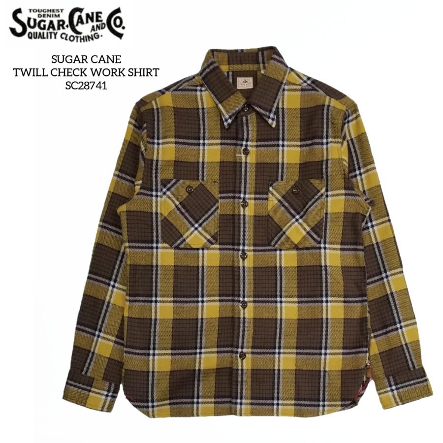 SHUGAR CANE TWILL CHECK WORK SHIRT Lサイズ SUGAR CANE TWILL CHECK WORK SHIRT シュガーケーン ツイル