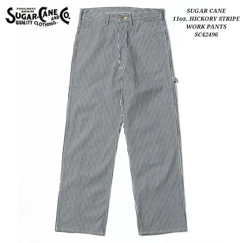 SUGAR CANE 11oz. HICKORY STRIPE WORK PANTS シュガーケーン