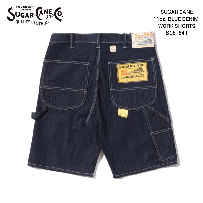 美品 シュガーケーン デニムワークショーツ SC51841 11oz サイズ30 SUGAR CANE 11oz. BLUE DENIM WORK SHORTS シュガーケーン 11オンス