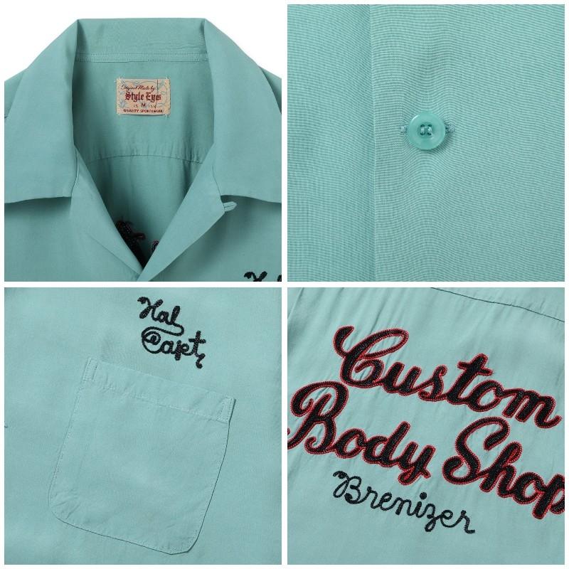 STYLE EYES RAYON BOWLING SHIRT “CUSTOM BODY SHOP” スタイルアイズ