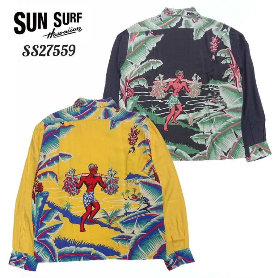 SUN SURF サンサーフスペシャル BANANA BOY SS27559 SUN SURF SPECIAL EDITION L/S RAYON HAWAIIAN SHIRT 長袖レーヨン