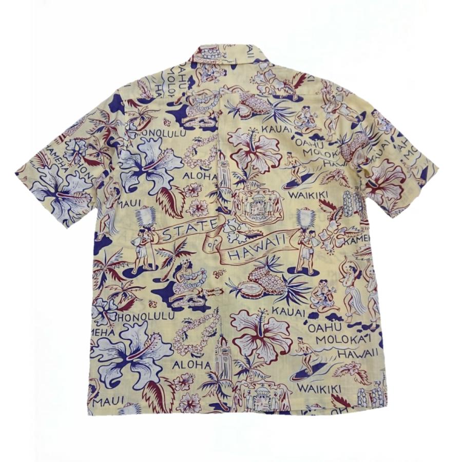 SUN SURF S/S COTTON LINEN PULLOVER B.D SHIRT 