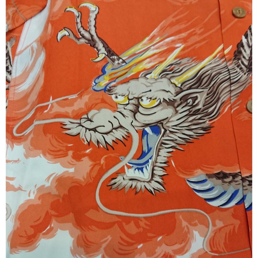 SUN SURF サンサーフ 半袖レーヨンハワイアンシャツ ゛DRAGON゛SS38564