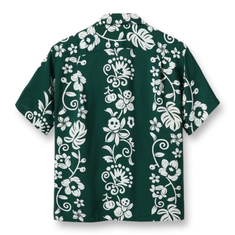 SUN SURF S/S RAYON HAWAIIAN SHIRT “HAWAIIAN SKULL BORDER