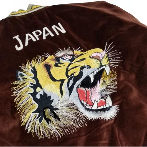 極美品・タグ付き✨ テーラー東洋 別珍 ホワイトタイガー イーグル キルティング TAILOR TOYO テーラー東洋 別珍 キルティング アセテート スカジャン