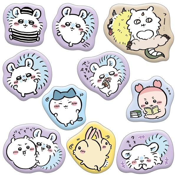 ちいかわ マシュマロ風シール 4（パープル モモンガ多めセット