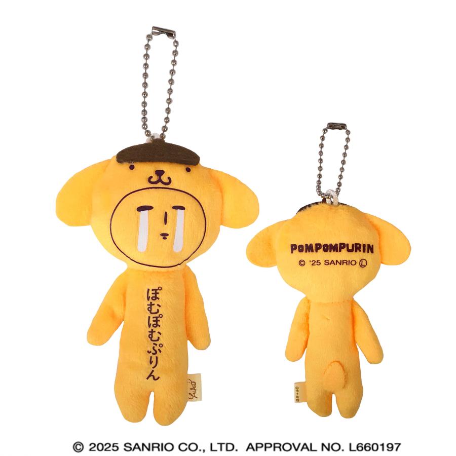 ゆきお　マスコット　サンリオキャラクターズ×ゆきお　( ポムポムプリン )（Yahoo!・ハイカラ横丁Ｙahoo!店）