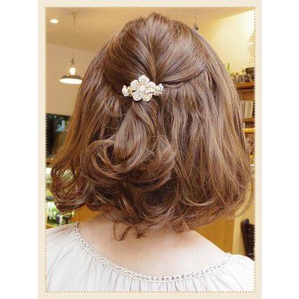 リトルムーン Peach Crysta バレッタバンス シオン ヘアクリップ