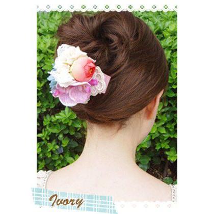 Fairyland サイドバンスクリップ アスピア ヘアクリップ お花　ヘアアクセサリー｜hair｜02