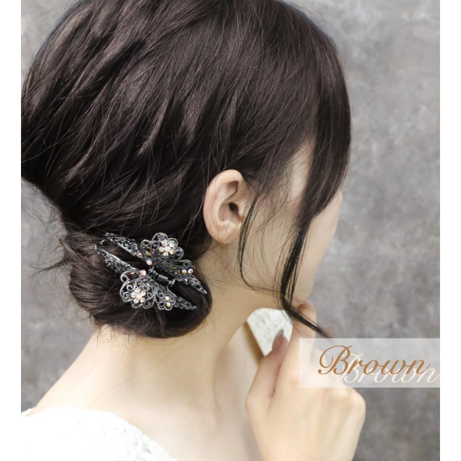 リトルムーン（Littlemoon） バンスクリップ スリーサイドバタフライ