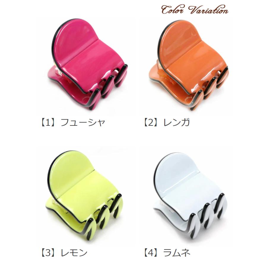 リトルムーン ヘアクリップ バンス アセテート バイカラー
