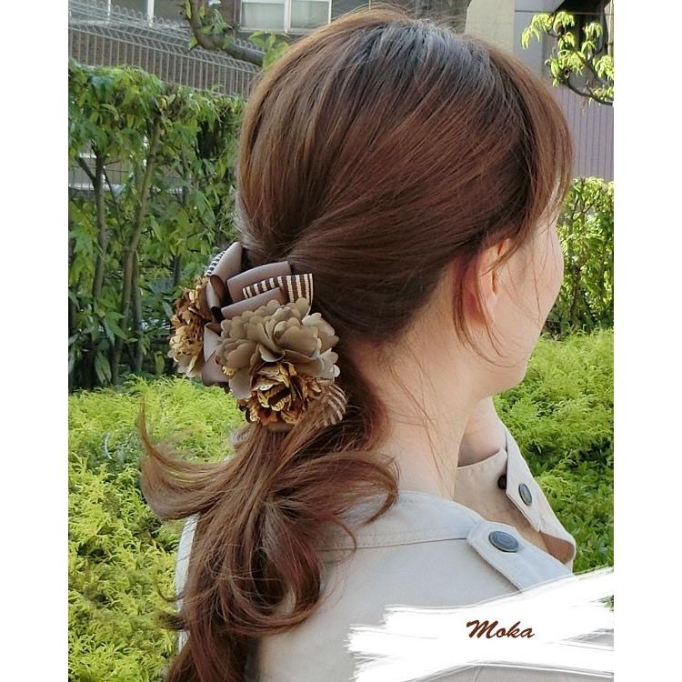 バンスクリップ レヴィス お花 フラワー リボン ボリューム ヘアアクセサリー｜hair｜03