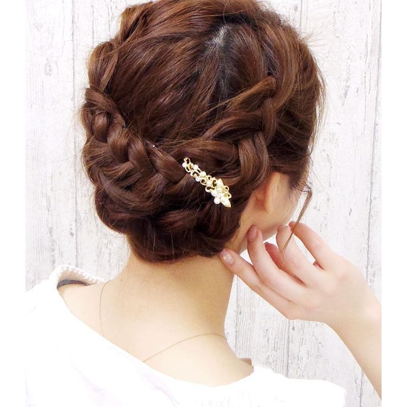 リトルムーン（Littlemoon） ヘアクリップ ゴールド パール ヘア