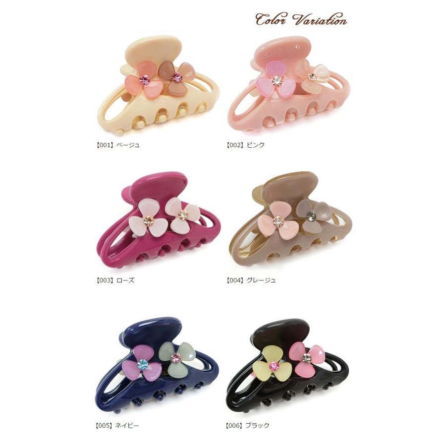 リトルムーン バンスクリップ バイカラー お花 フラワー