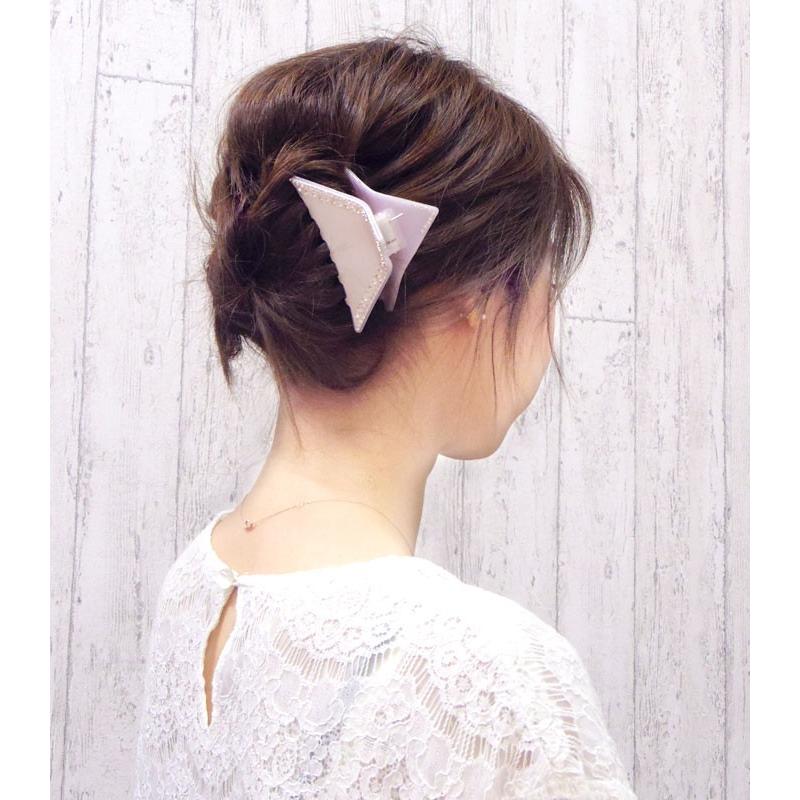 リトルムーン（Littlemoon） ヘアクリップ エナメル 三角 ライン