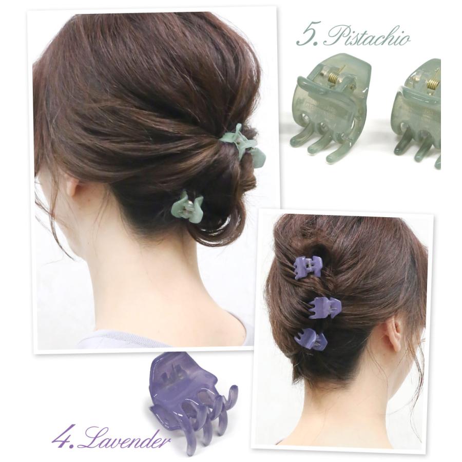 リトルムーン（Littlemoon） ヘアクリップ くすみ ミニサイズ 化粧