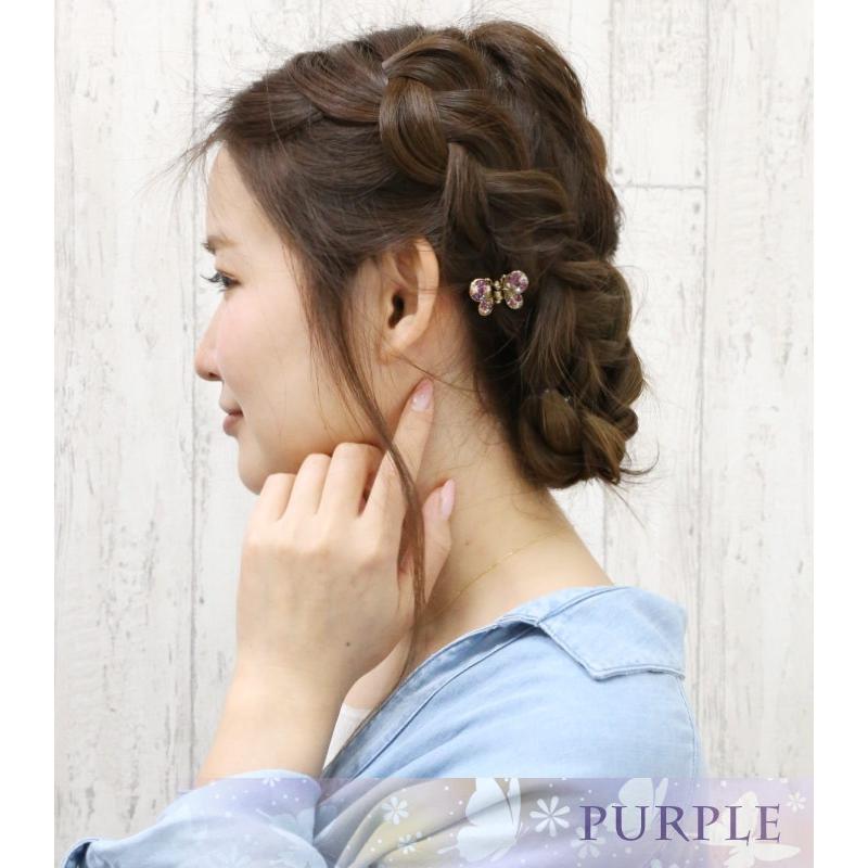 リトルムーン（Littlemoon） バンスクリップ 蝶 アンティーク ゴールド