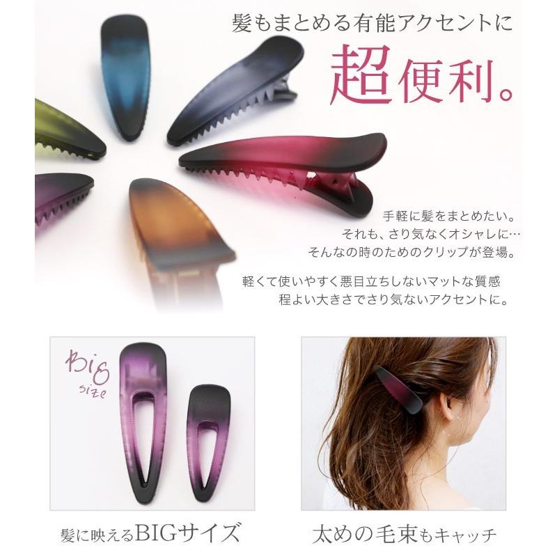 リトルムーン（Littlemoon） ヘアクリップ ダッカール マット クリア