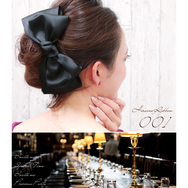 黒リボン装飾ヘアクリップ Amazon.co.jp: （小野寺屋/ペンギンランド）【ヘアクリップ