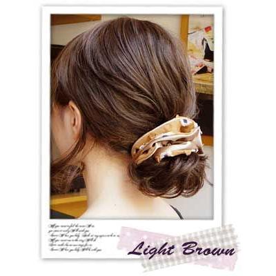 シュシュ 花柄 ヘアゴム サテン リバーシブル ヘアアクセサリー ジョー シュシュ 花柄 ヘアゴム サテン リバーシブル ヘアアクセサリー ジョー