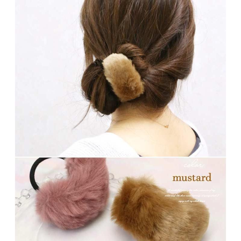 リトルムーン（Littlemoon） ヘアゴム ファー ふわふわ もこもこ