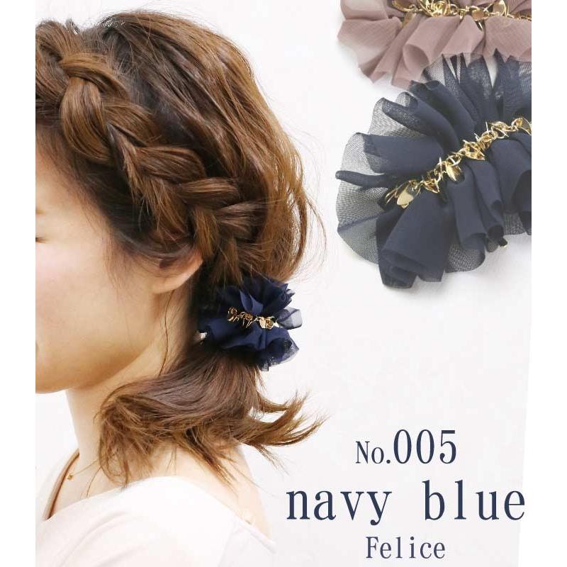 リトルムーン ヘアカフス ポニーフック ゴールド シフォン ワイヤー  