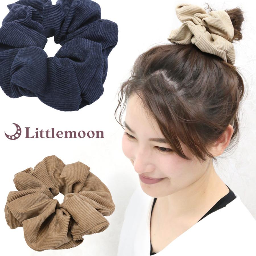 リトルムーン（Littlemoon） シュシュ ヘアゴム コーデュロイ シンプル