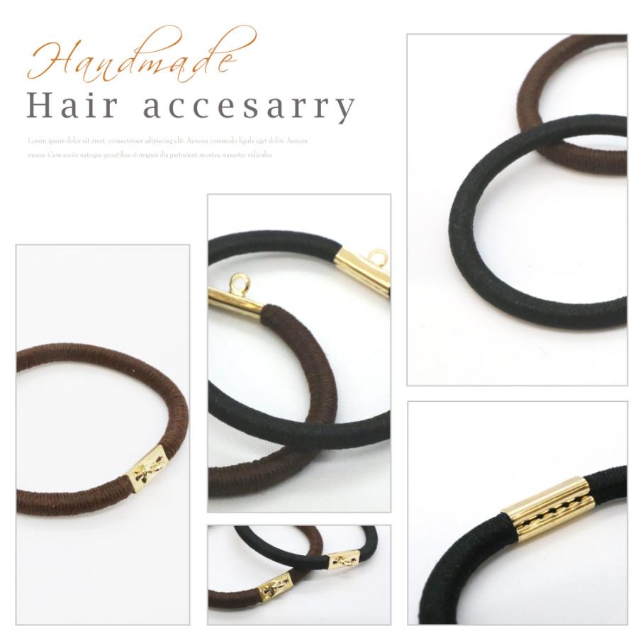 リトルムーン（Littlemoon） ハンドメイド 資材 ヘアゴム リング付き