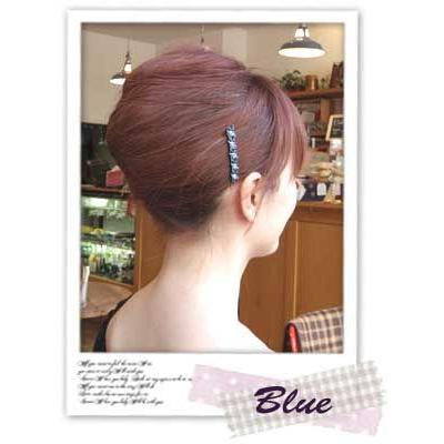 パッチン留め マーキースポルカ（2本組） キラキラ ビジュー　ヘアアクセサリー　追跡可能メール便対応 | リトルムーン | 02