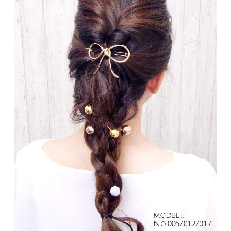 ヘアバトン ゴールド ストーン ヘアアクセサリー ヘアピン シルバー ツインソフィア | リトルムーン | 01