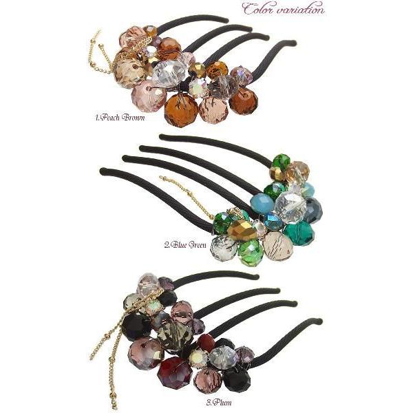 Ｅスティックプラスショート カットビーズ ワイヤー チェーン チャーム きらきら ハーフアップ お団子 アリー 追跡可能メール便 | リトルムーン | 04