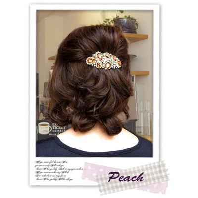 リトルムーン（Littlemoon） バレッタ ジュメル 大粒 しずく型