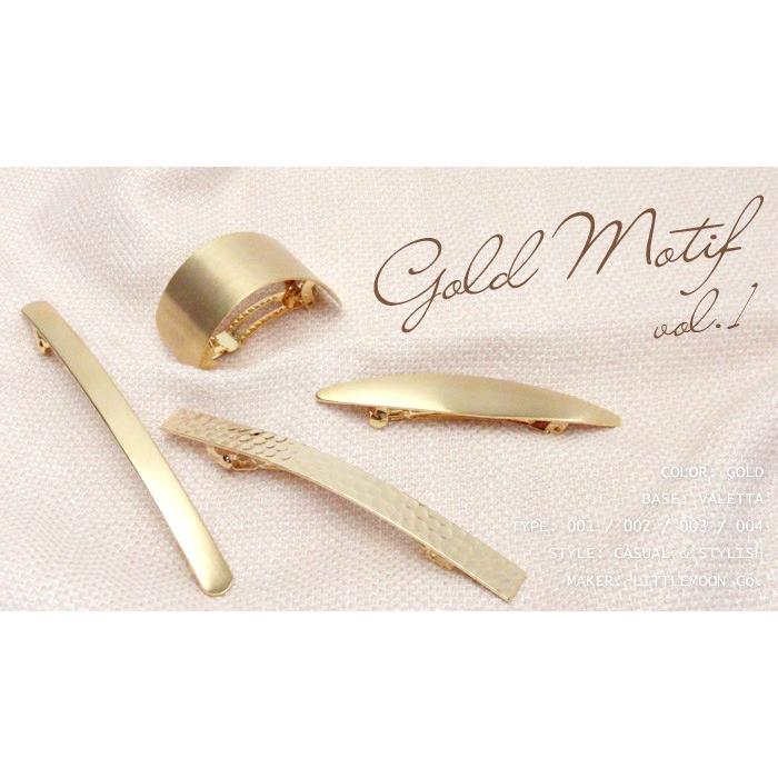 コレットマルーフ ワイヤー ゴールド 葉っぱモチーフ バレッタ
