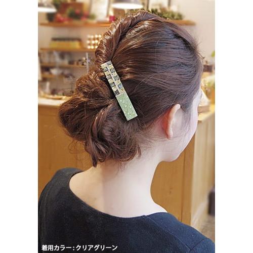 MoonCollection バレッタ アントル クリスタル 贅沢 気品 精巧 ムーンコレクション ヘアアクセサリー :havlm412sv