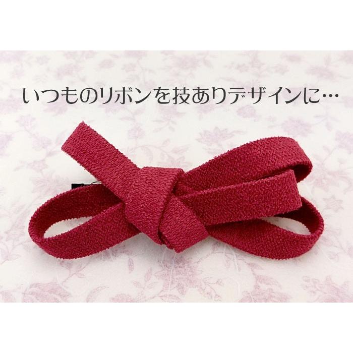 ヘアバレッタ リボン 赤 レッド 秋 冬 起毛素材 お洒落 ヘアアクセサリー スリムレゾネ 追跡可能メール便対応 Havlm502nn リトルムーン ヘアアクセサリー 通販 Yahoo ショッピング